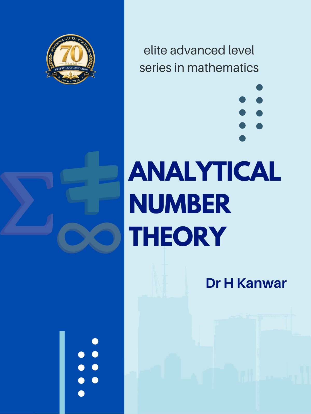 Analytic Number Theory M-305A by H. Kanwar MSc Mathematics textbook