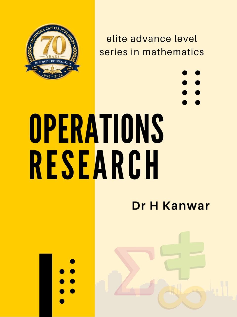 operation research , best maths books , msc books